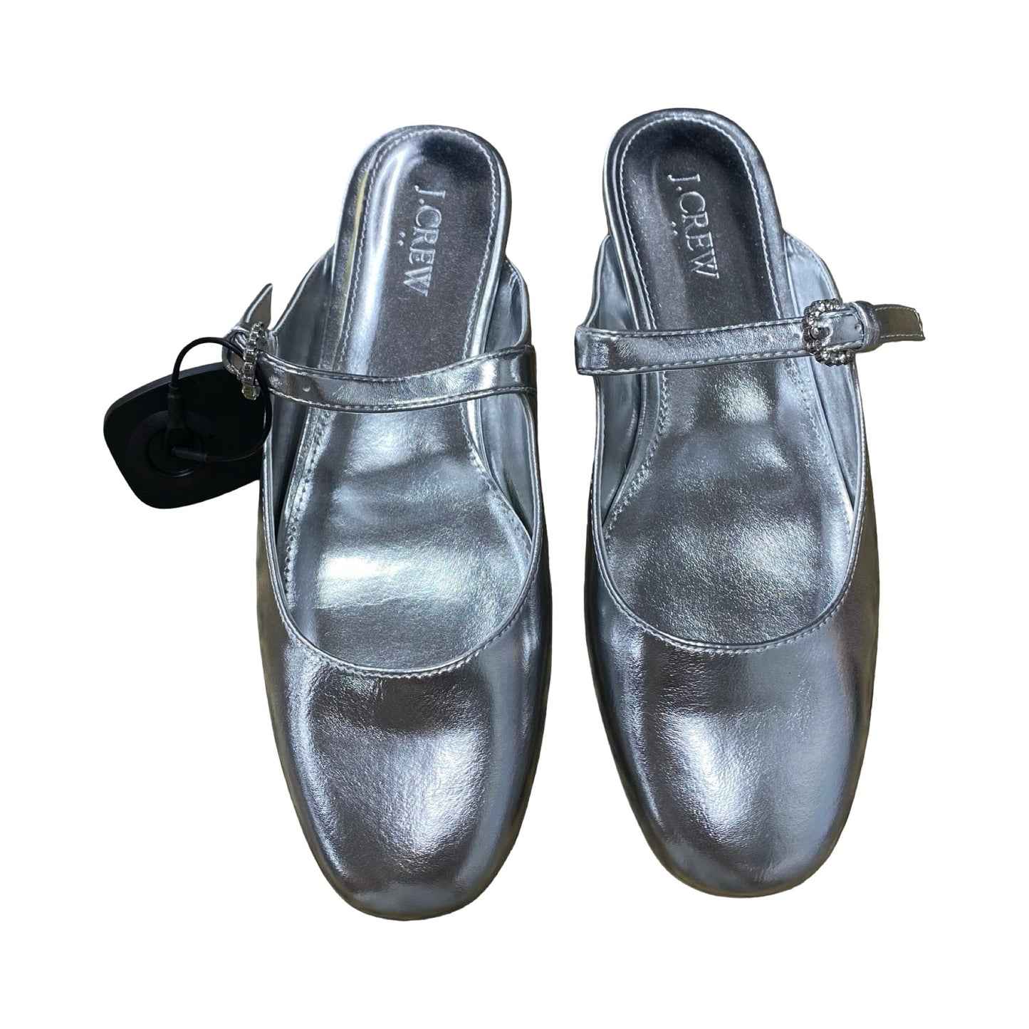 Shoes Flats By J. Crew In Silver, Size:6.5