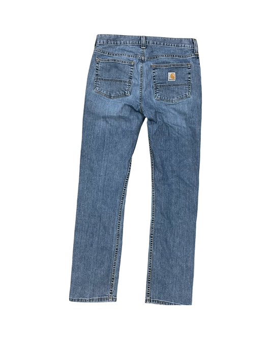 Jeans Straight By Carhartt In Blue Denim, Size:10