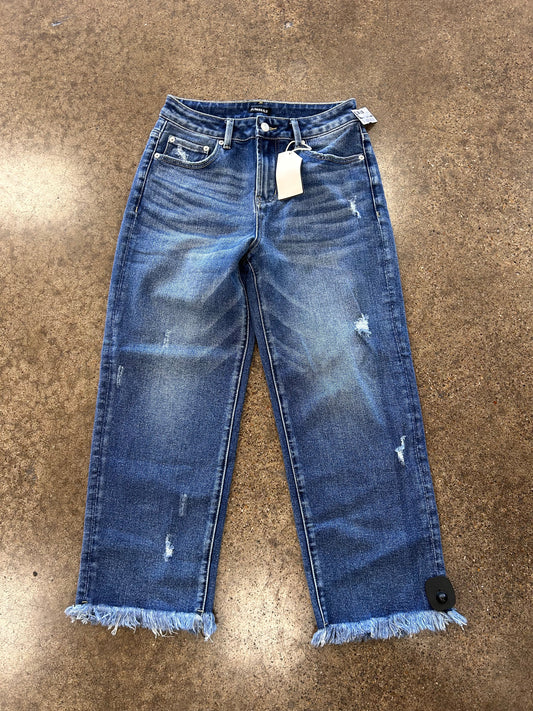 Jeans Straight By Clothes Mentor In Blue Denim, Size:S