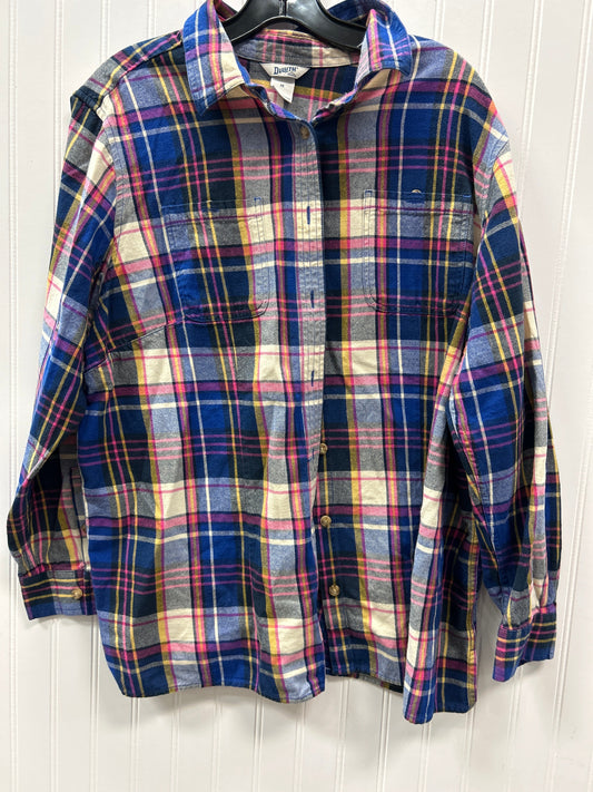 Top Ls By Duluth Trading In Plaid Pattern, Size:1X