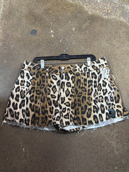 Skort By Gianni Bini In Animal Print, Size:Xl