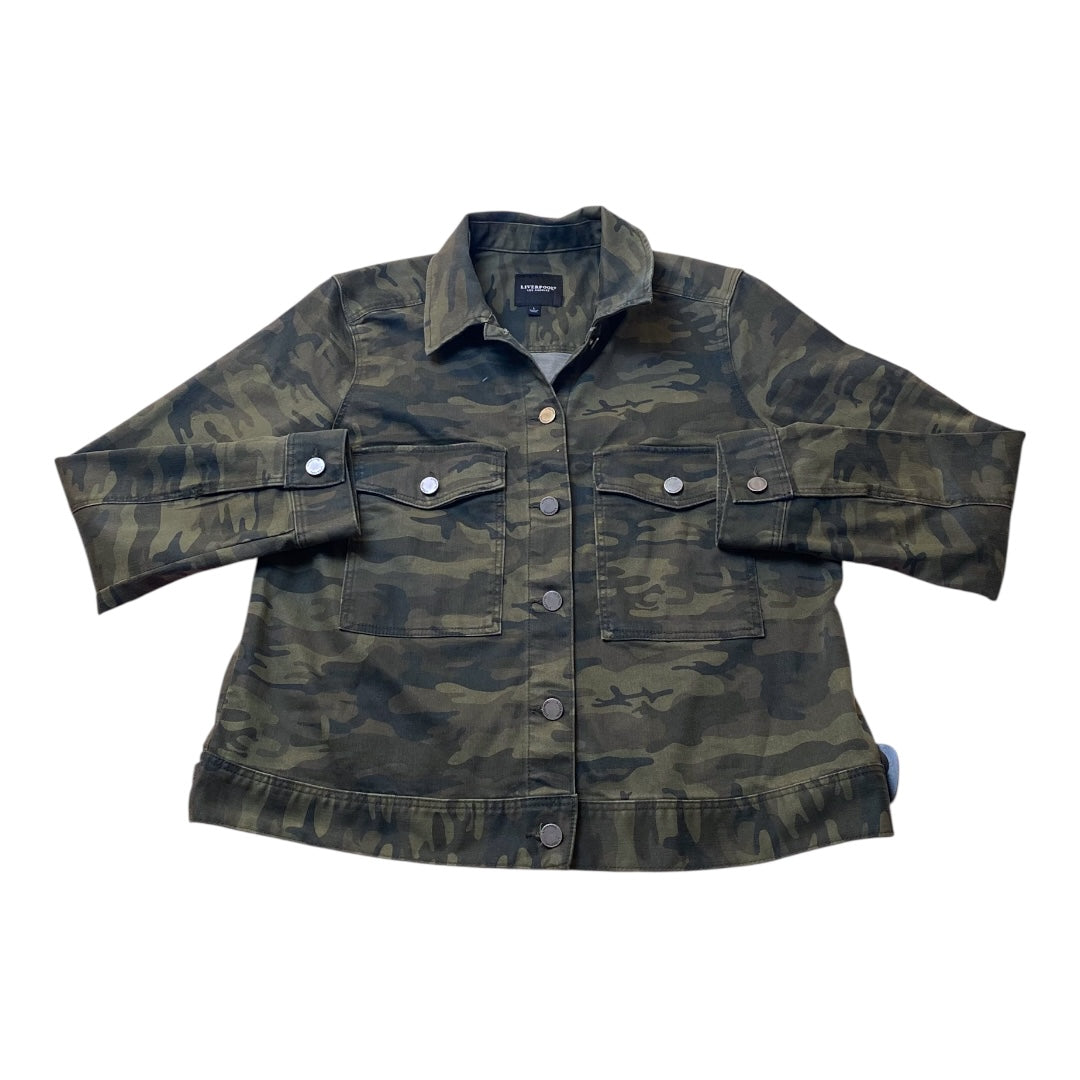 Jacket Denim By Liverpool In Camouflage Print, Size:L