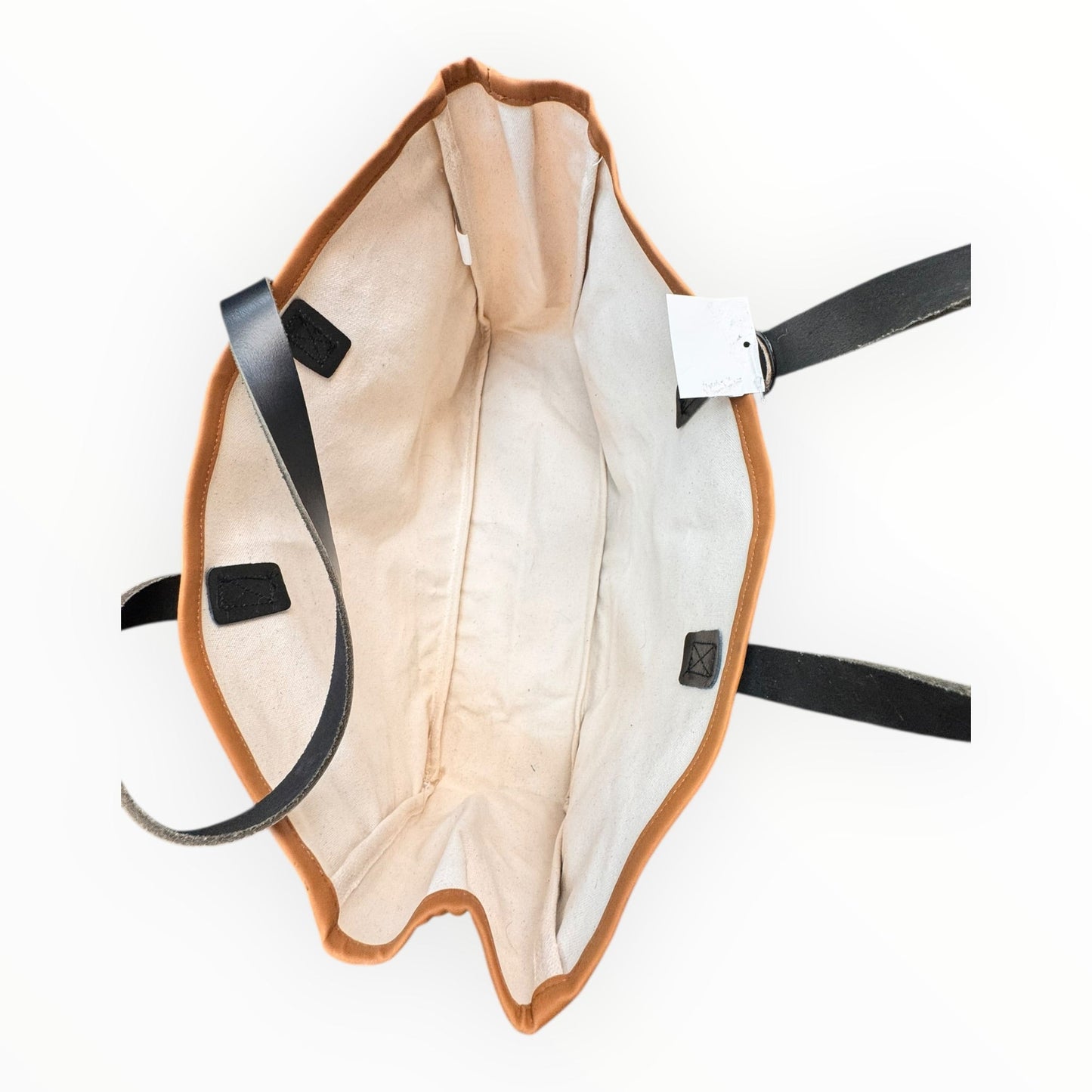 Tote By Clothes Mentor In Black & Cream, Size:Large