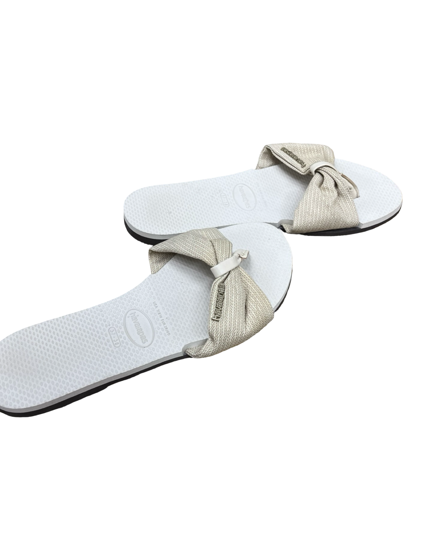 Sandals Flip Flops By Havaianas In Cream, Size:7
