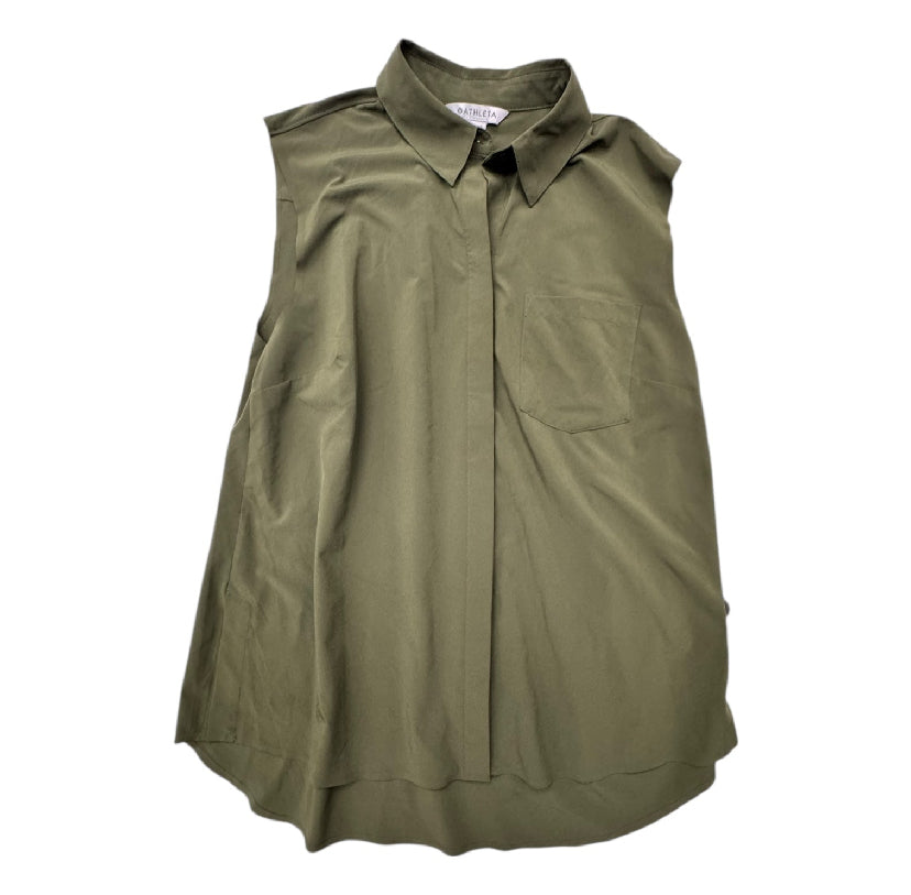 Top Sleeveless By Athleta In Green, Size:M
