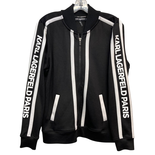 Jacket Designer By Karl Lagerfeld In Black & White, Size:S