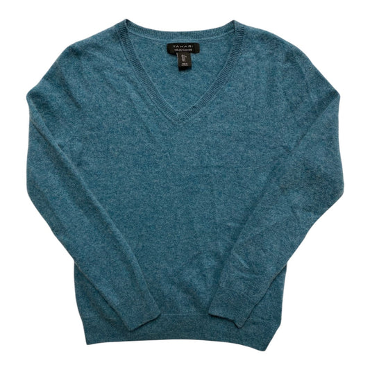 Sweater Cashmere By Tahari In Blue, Size:L