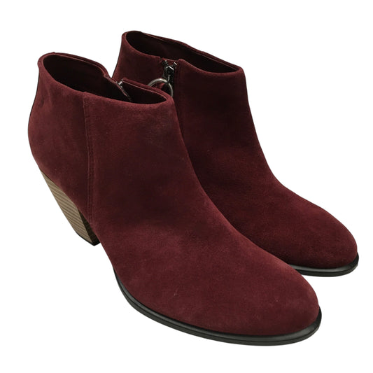 Boots Ankle Heels By Ecco In Red, Size:8.5