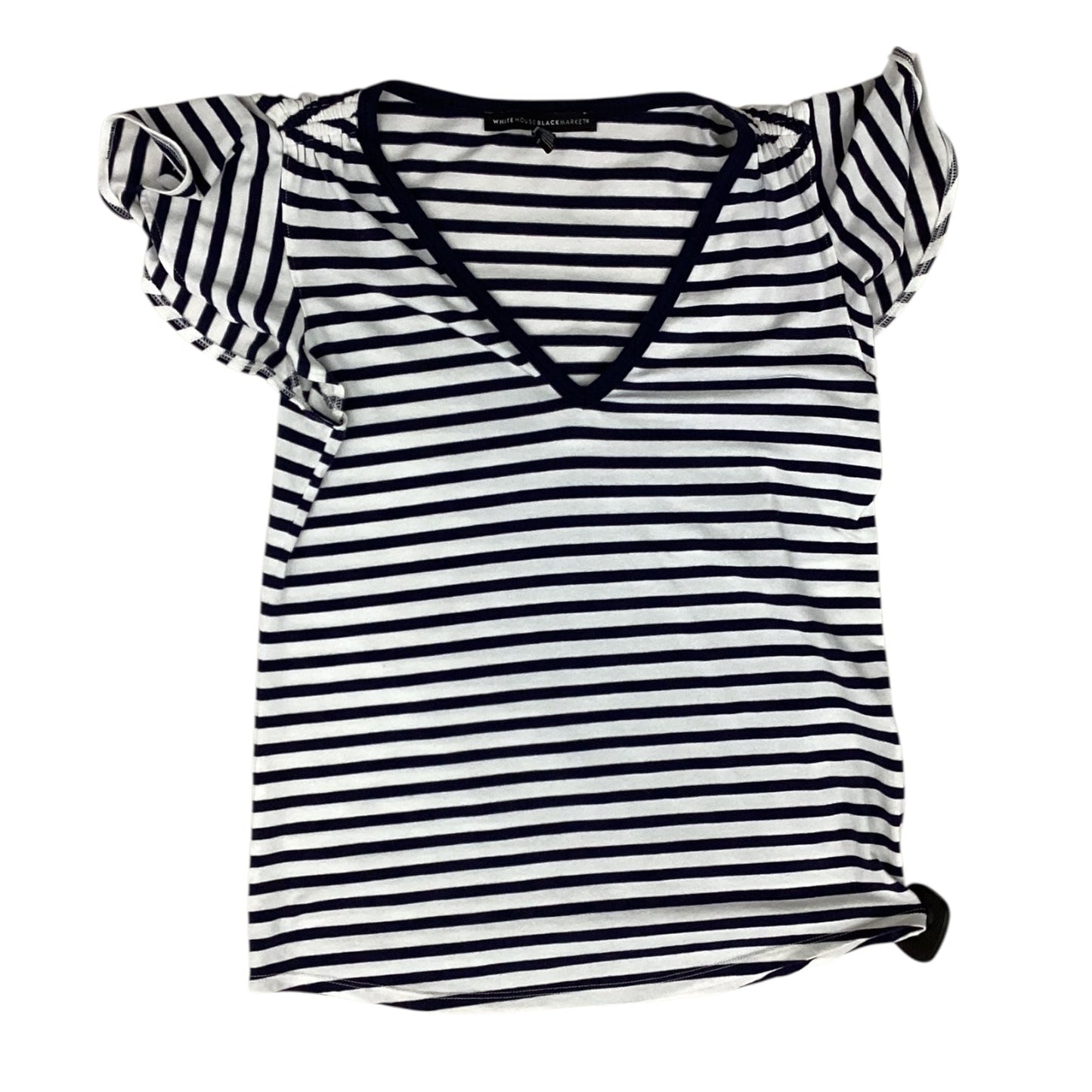 Top Sleeveless By White House Black Market In Blue & White, Size:Xs