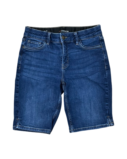 Shorts By Liz Claiborne In Blue Denim, Size:6