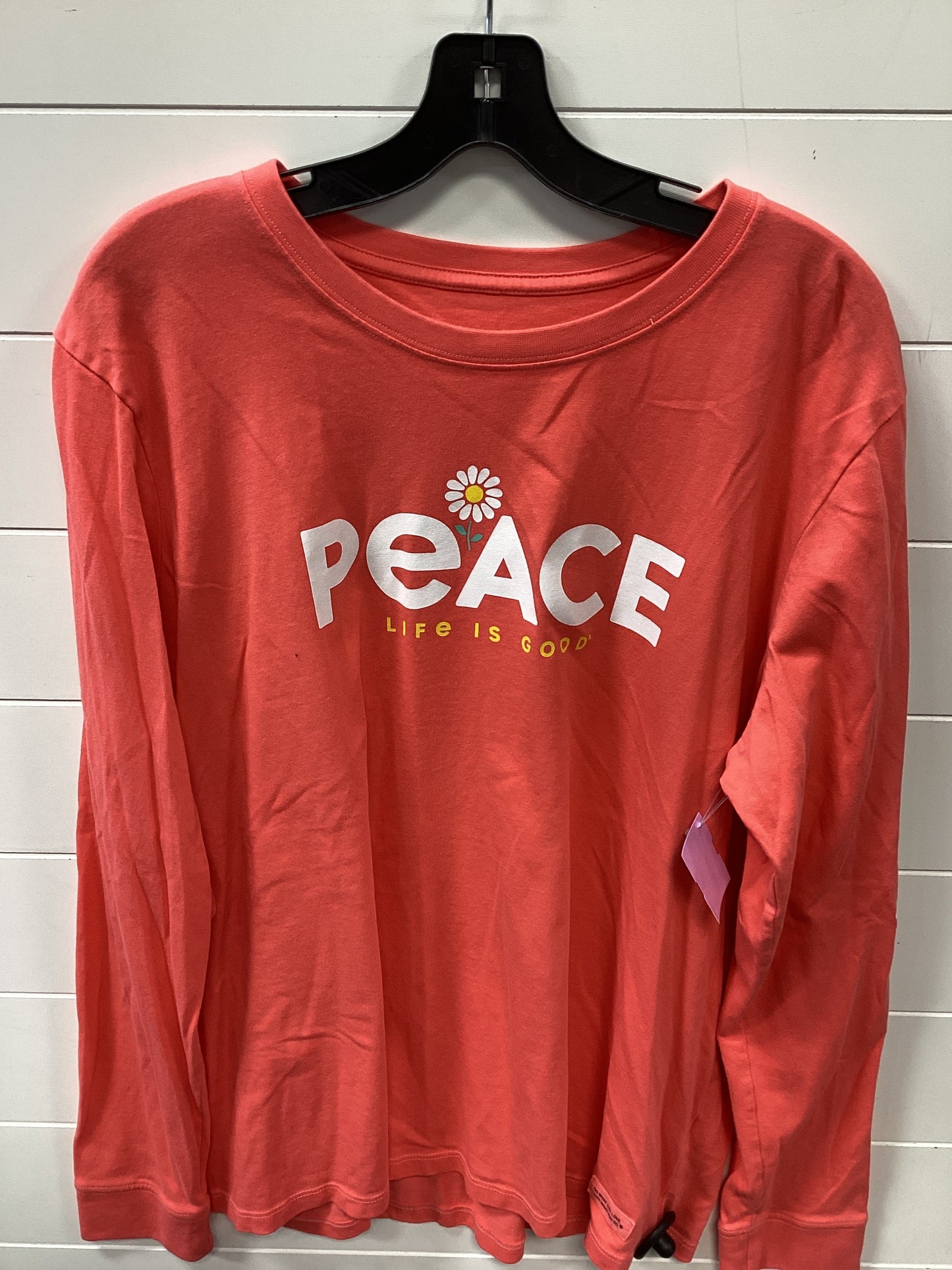 Top Ls By Life Is Good In Orange, Size:1X