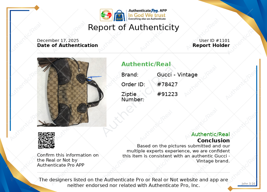 Handbag Luxury Designer By Gucci In Brown & Tan, Size:Medium