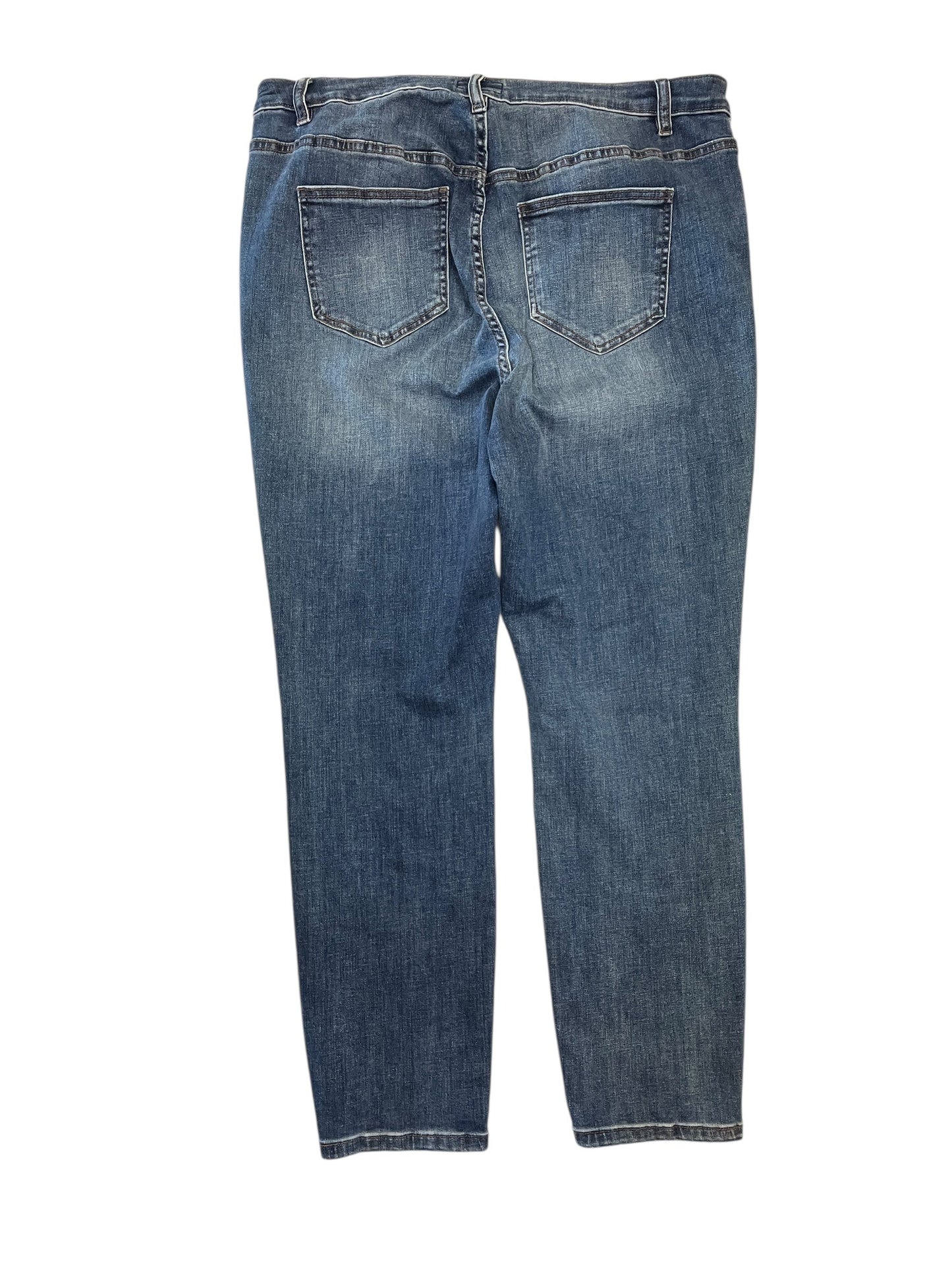 Jeans Straight By Cece In Blue Denim, Size:16