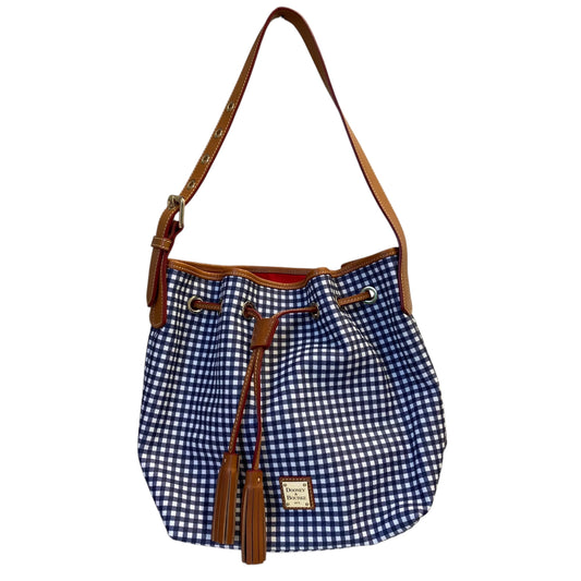 Handbag Designer By Dooney And Bourke In Checkered Pattern, Size:Large