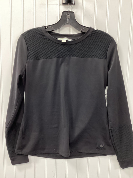 Athletic Top Ls Crewneck By Michael By Michael Kors In Black, Size:Mp
