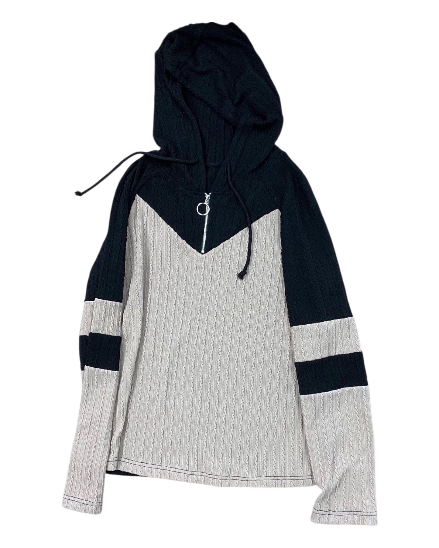 Top Ls By Clothes Mentor In Black & Tan, Size:S