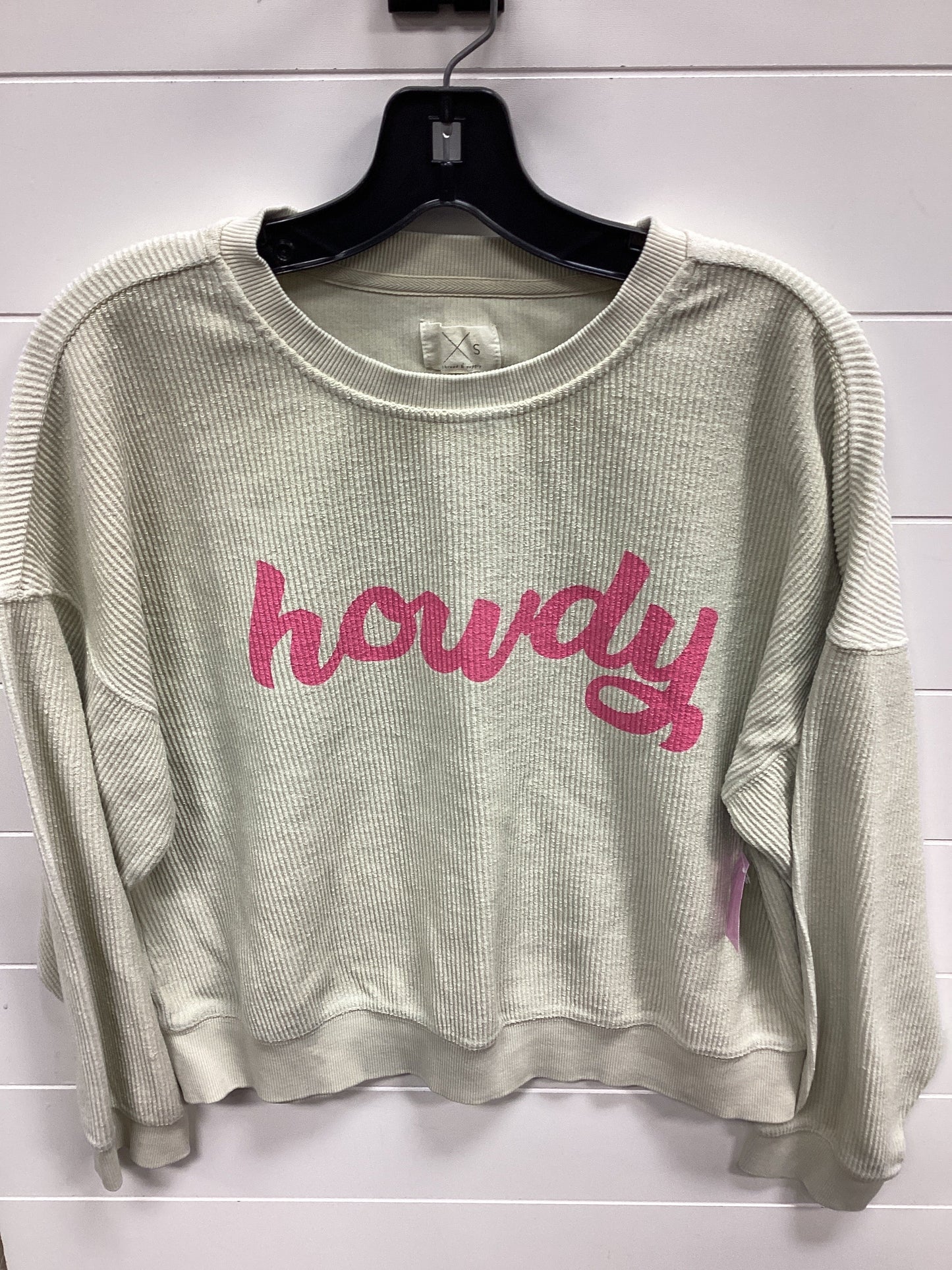 Top Ls By Thread And Supply In Cream, Size:S