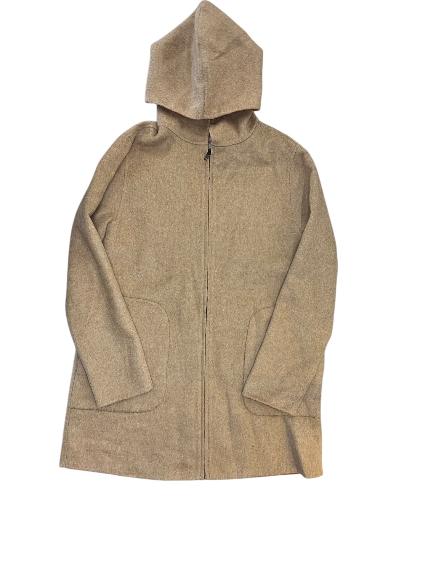 Jacket Fleece By Adrienne Vittadini In Brown, Size:S