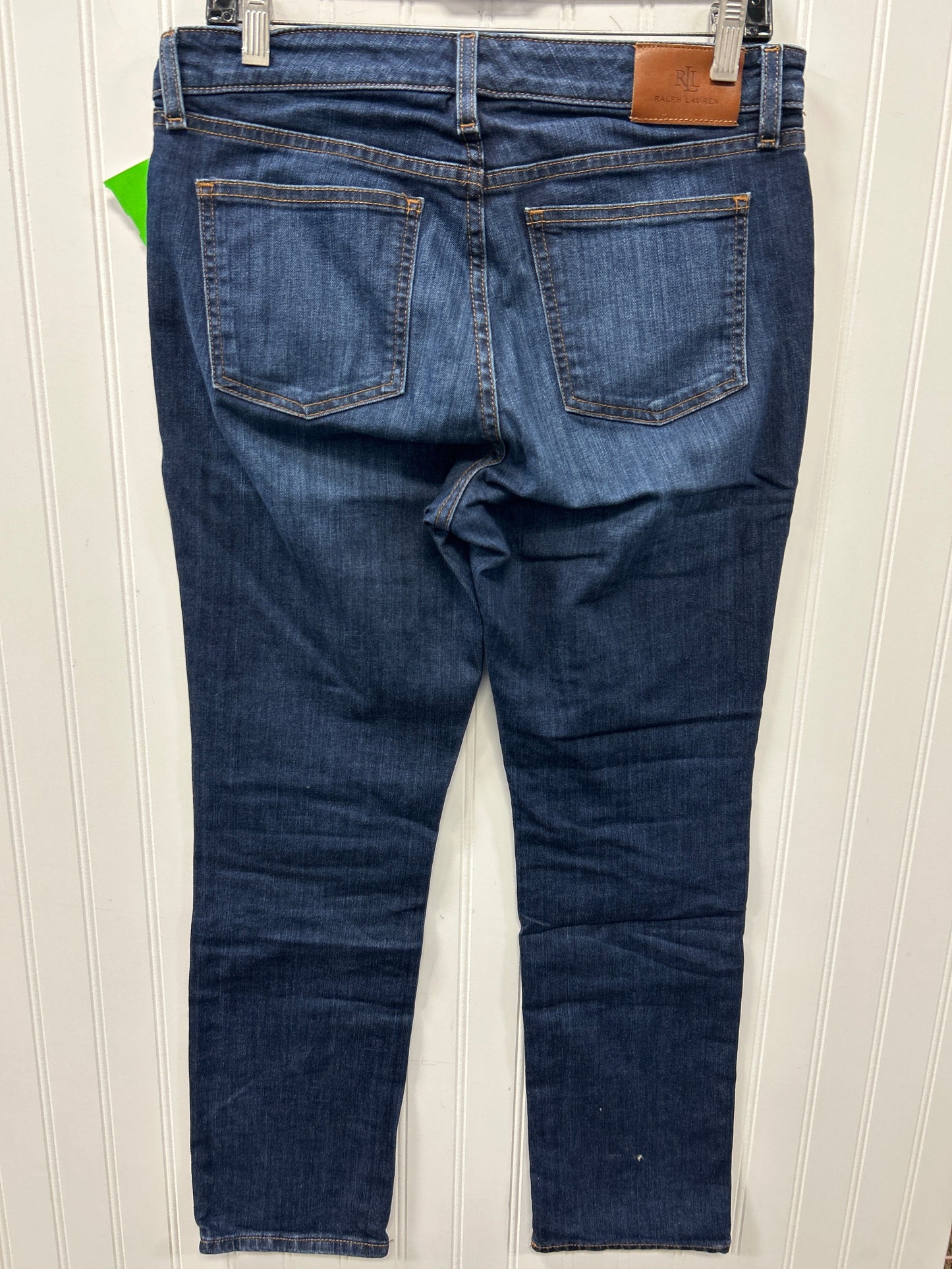 Jeans Skinny By Lauren By Ralph Lauren In Blue Denim, Size:10P