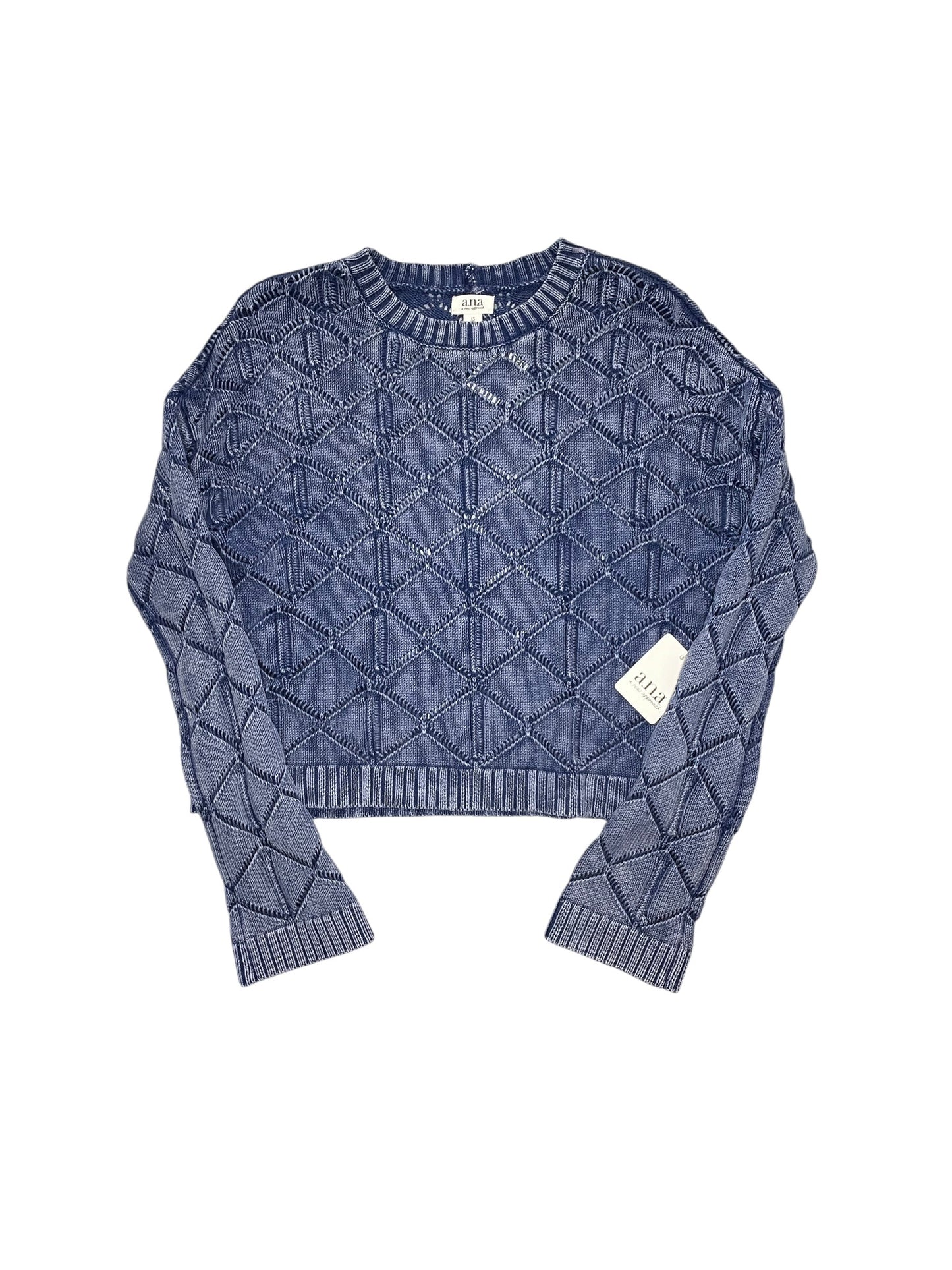 Sweater By Ana In Blue, Size:Xs