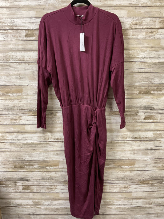 Dress Casual Maxi By Michael Stars In Maroon, Size:M