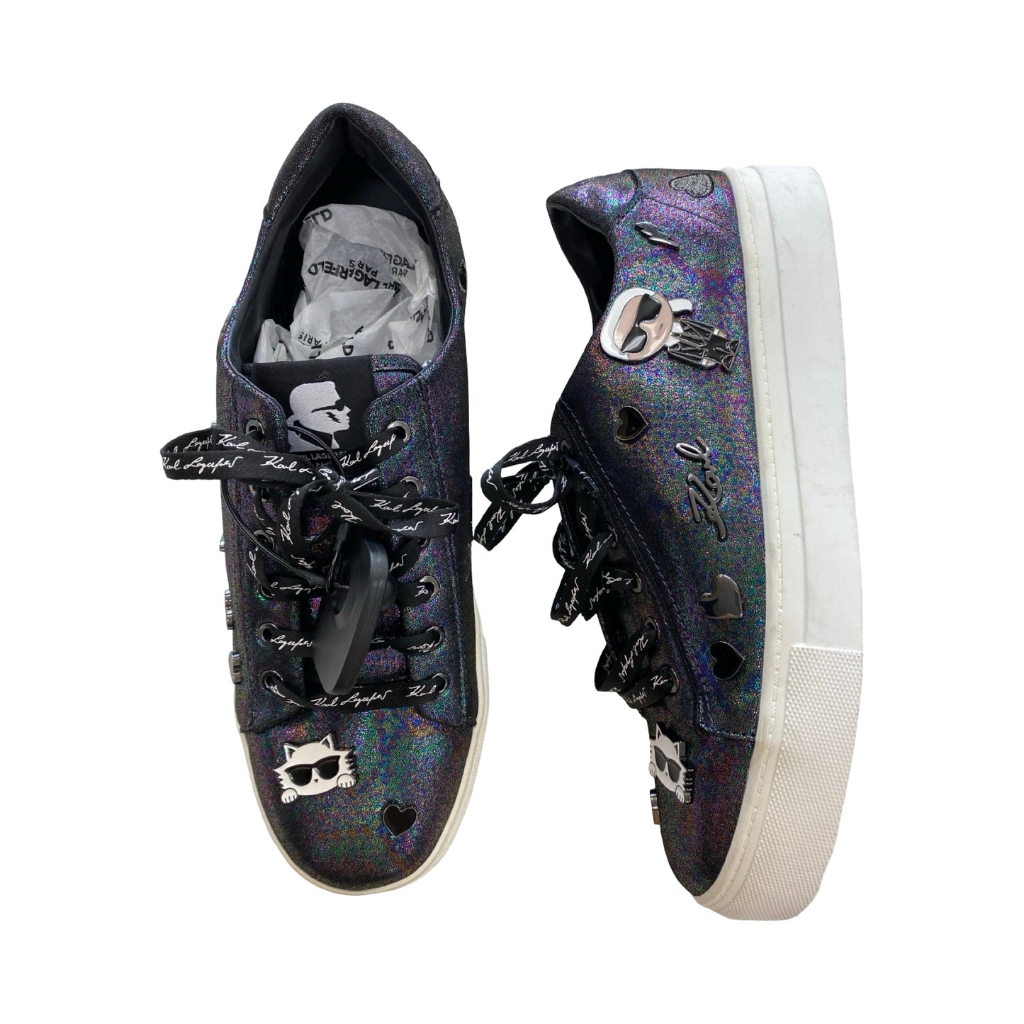 Shoes Designer By Karl Lagerfeld In Multi, Size:9.5