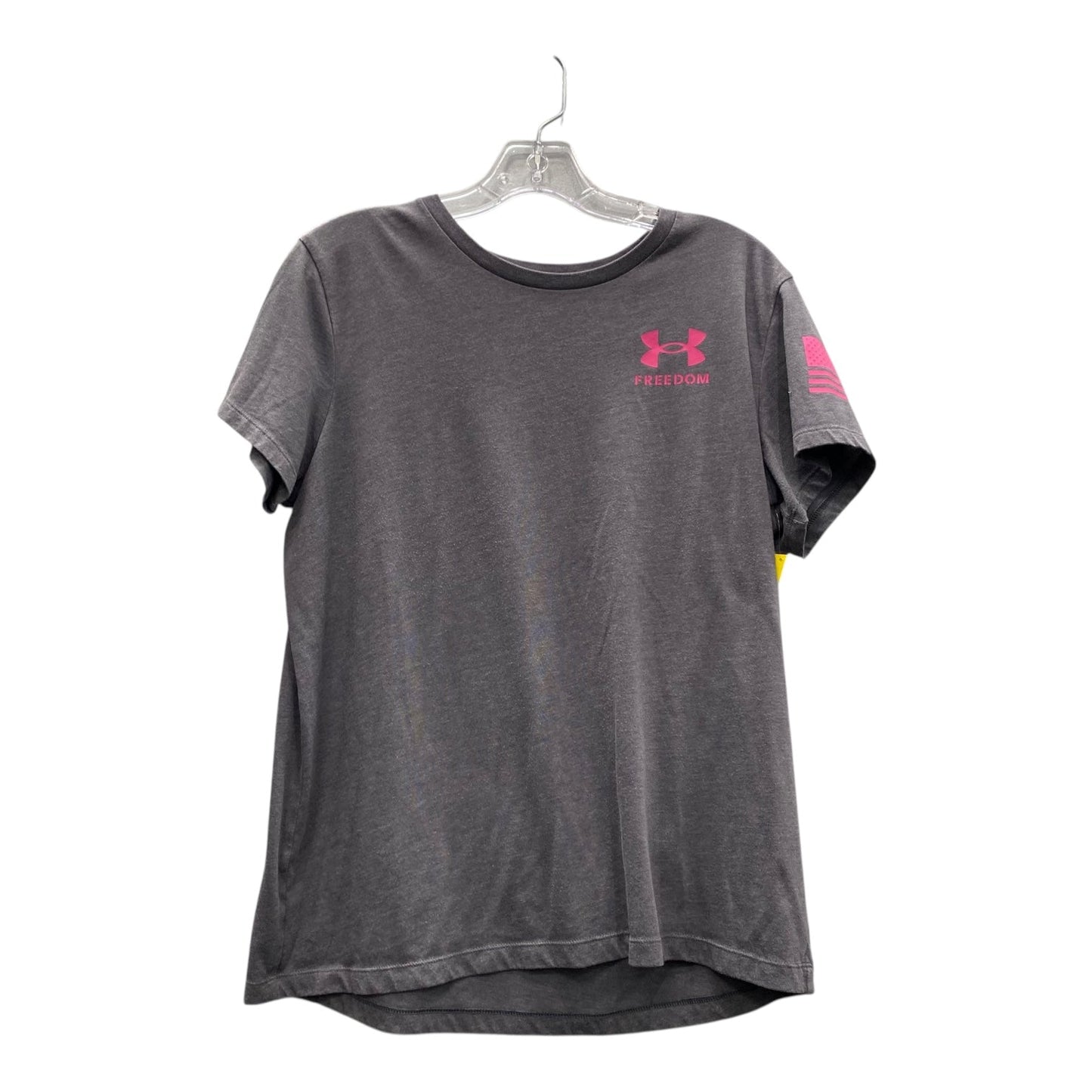 Athletic Top Ss By Under Armour In Grey, Size:L