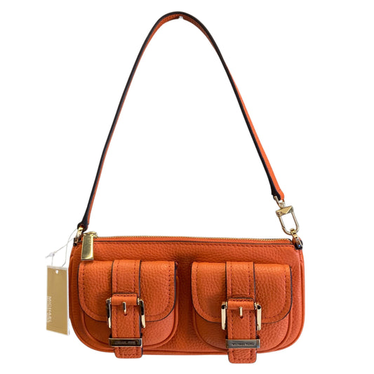 Handbag Designer By Michael Kors In Orange, Size:Small