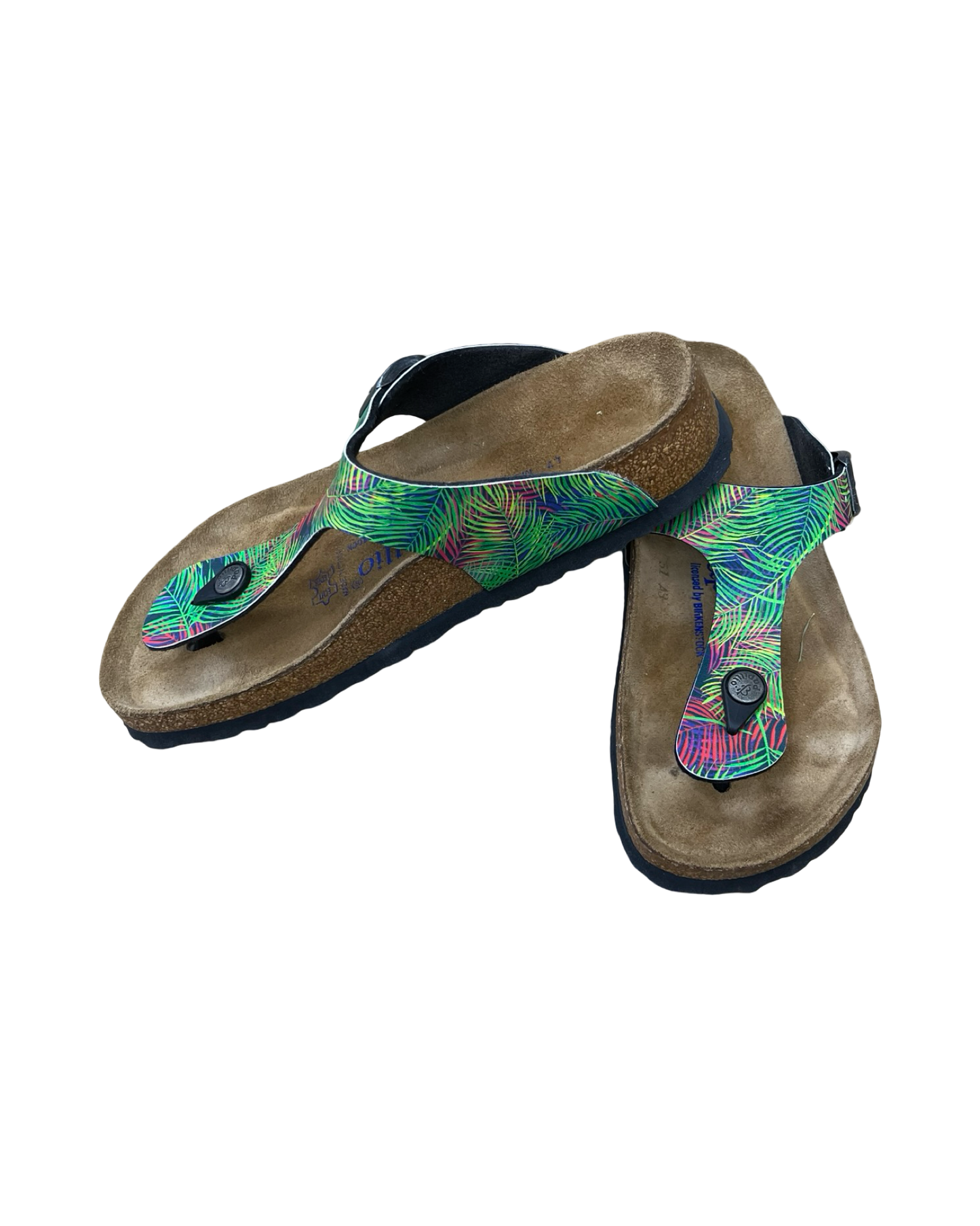 Sandals Flip Flops By Birkenstock In Multi, Size:7.5