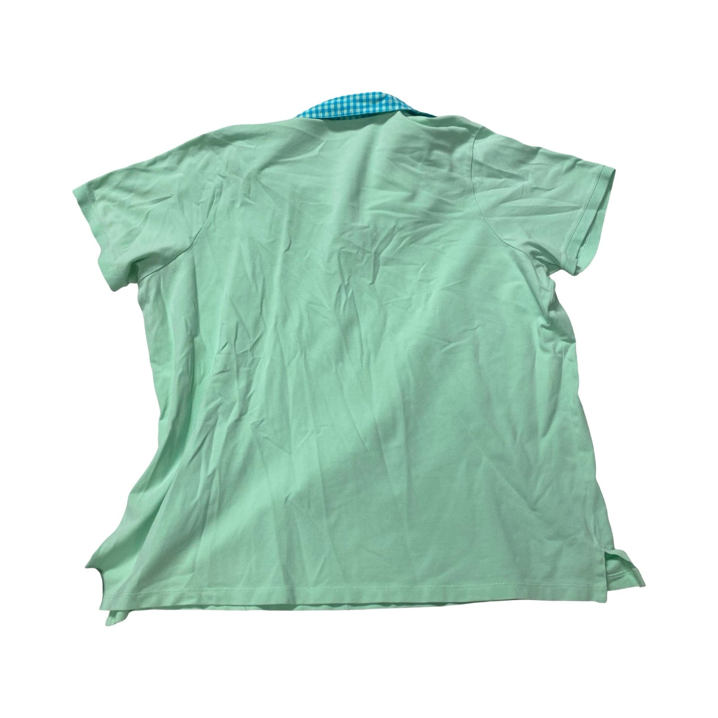 Top Ss By Lands End In Blue & Green, Size:2X