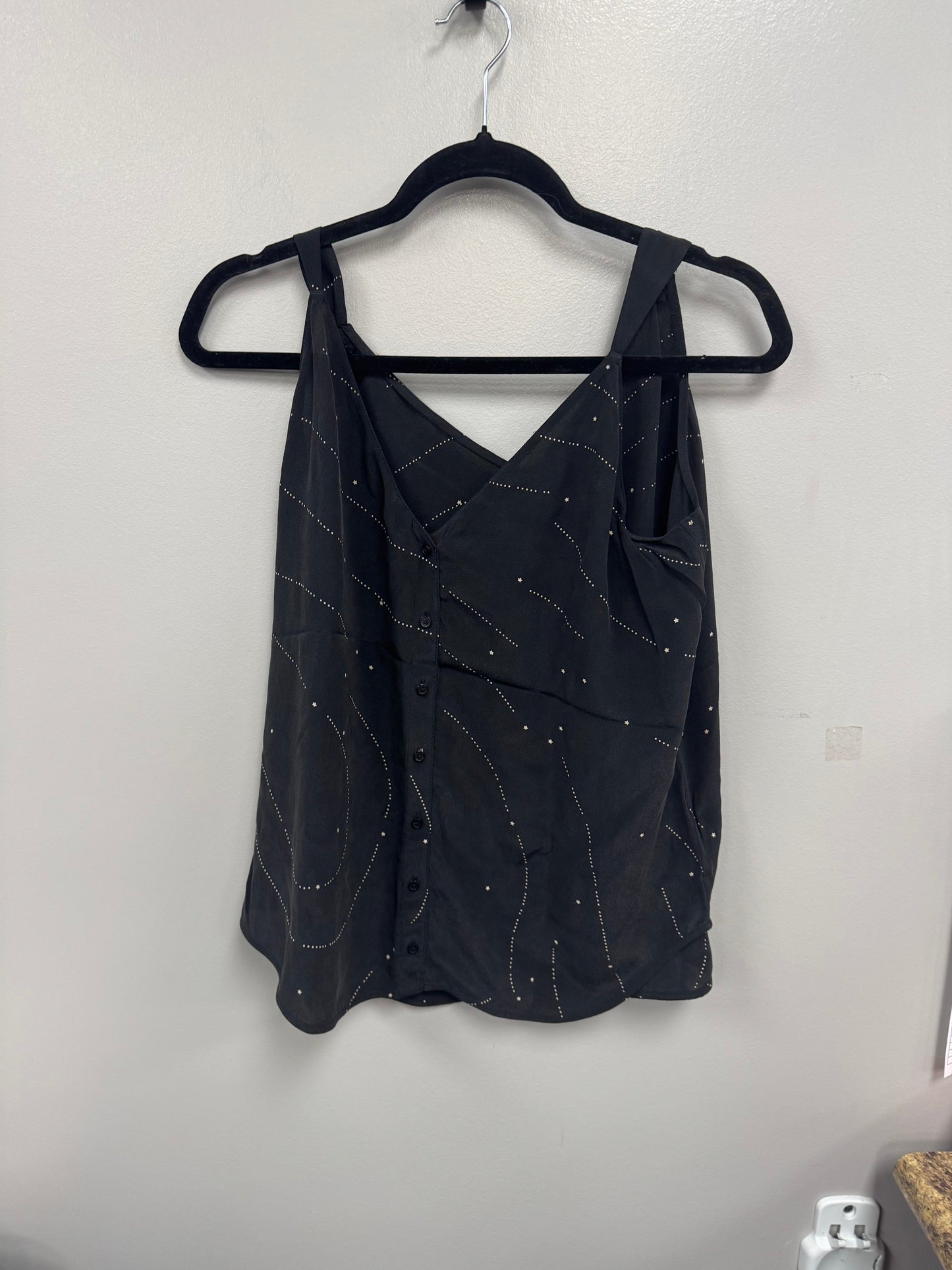 Top Sleeveless By Equipment In Black, Size: Xl