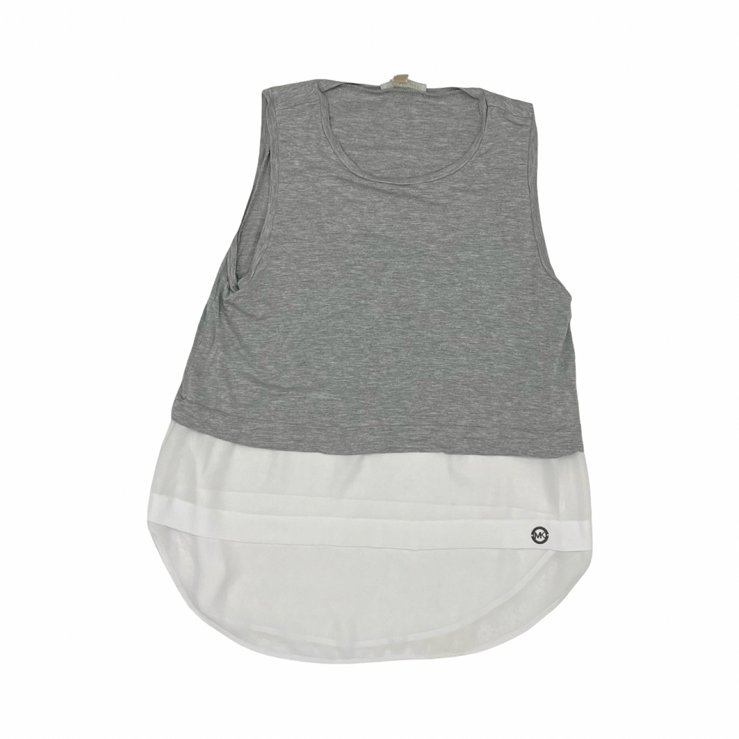Top Sleeveless Designer By Michael Kors In Grey & White, Size:M