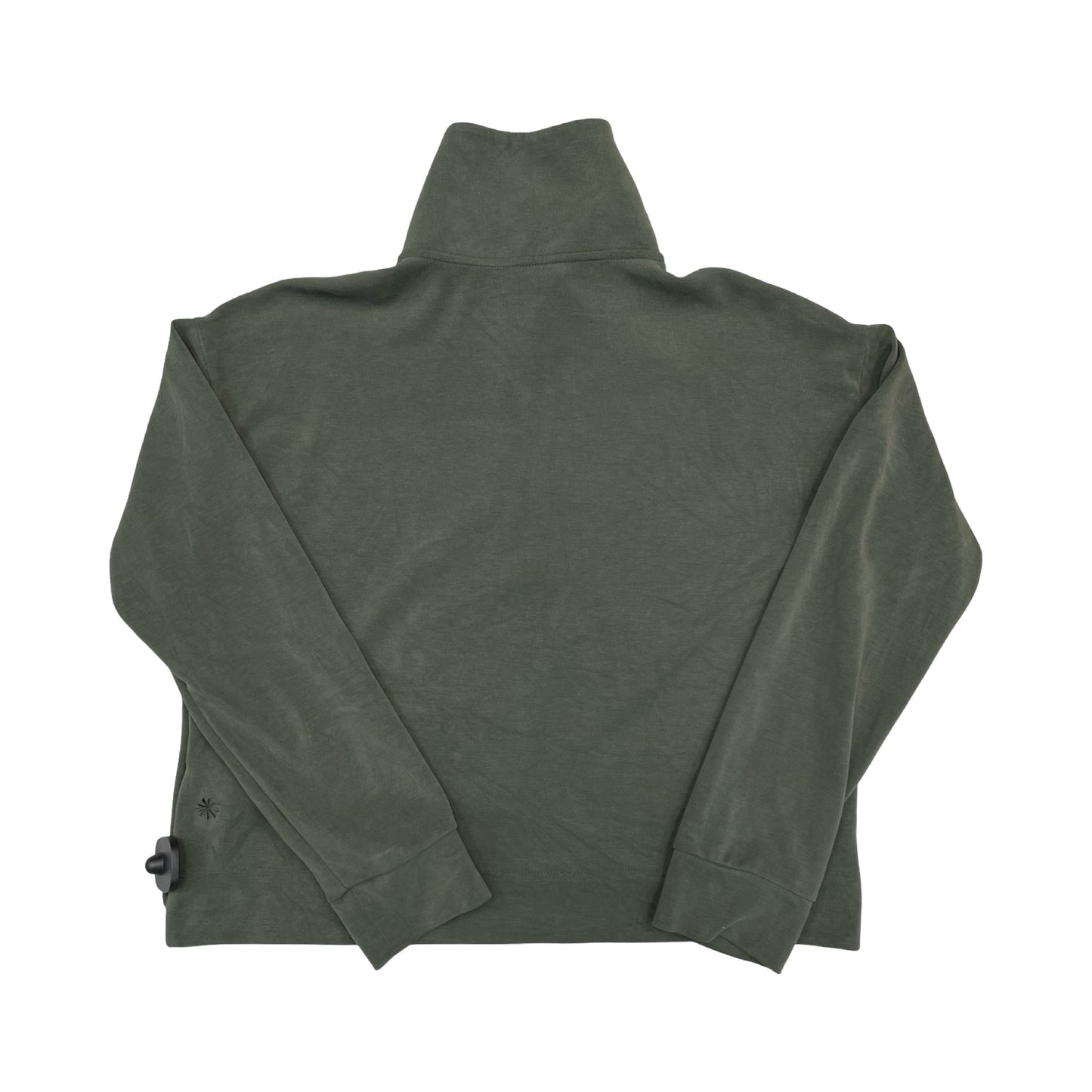 Athletic Top Ls Collar By Athleta In Green, Size:M