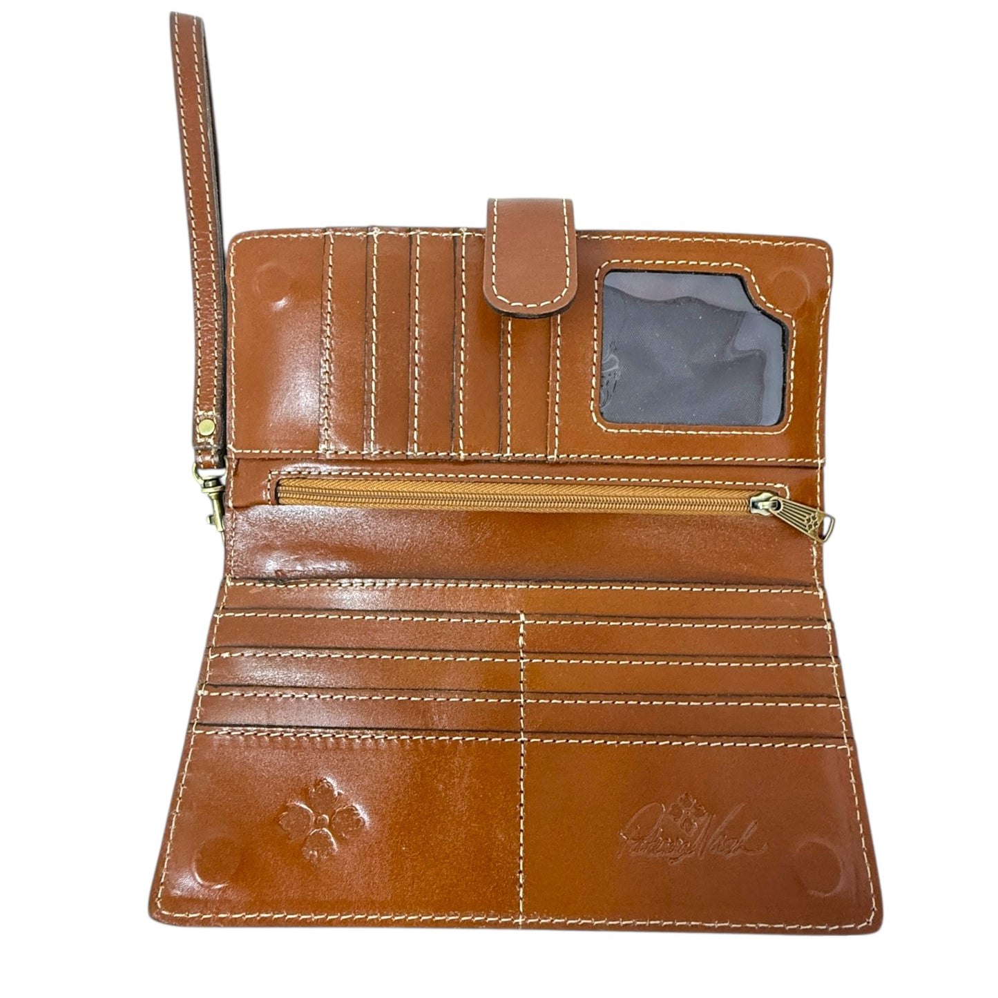 Valentia Smooth Leather Wallet/Wristlet Designer By Patricia Nash, Size: Large