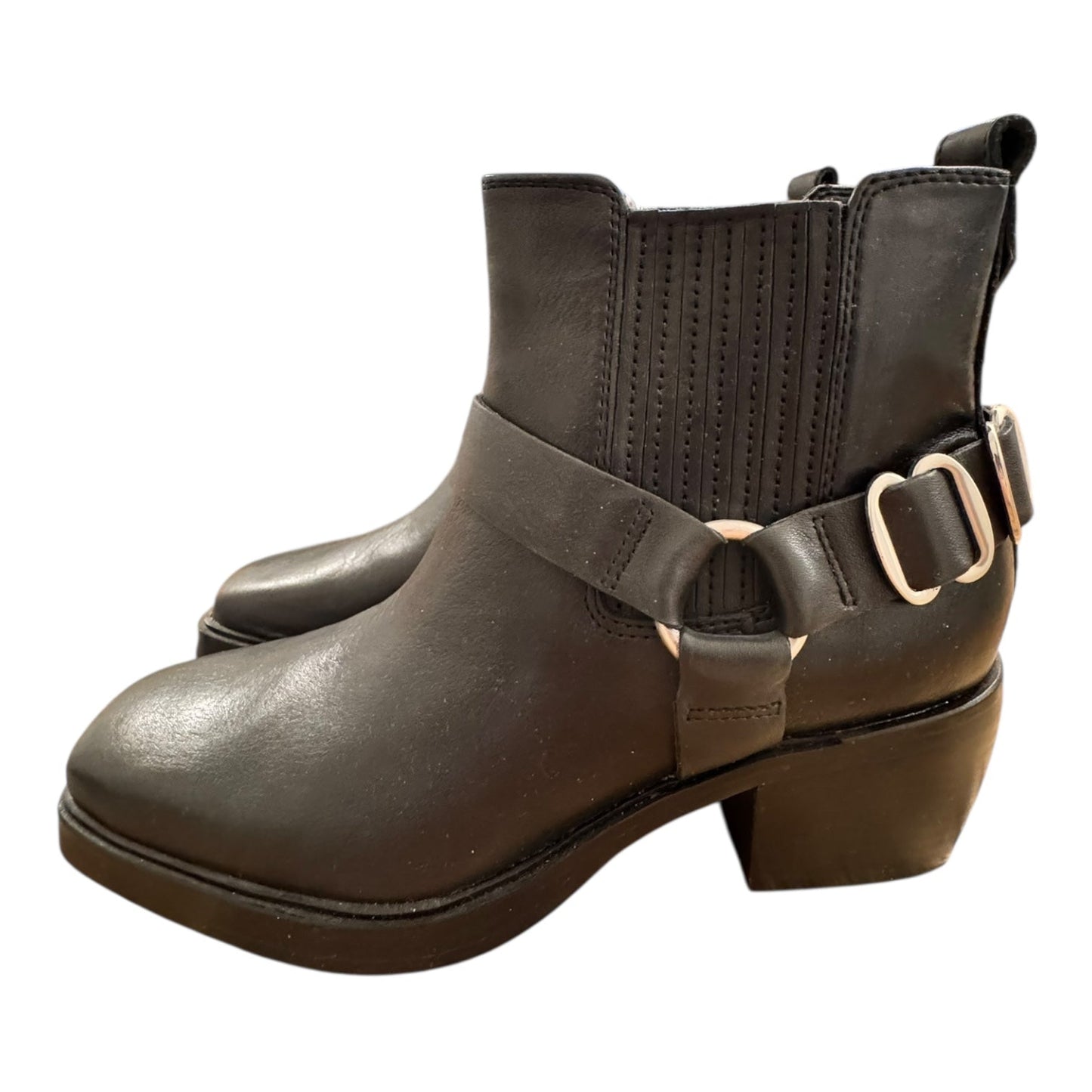 Boots Ankle Heels By Sam Edelman In Black, Size:6