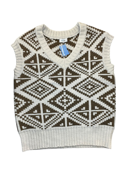 Vest Sweater By Bluivy In White, Size:L