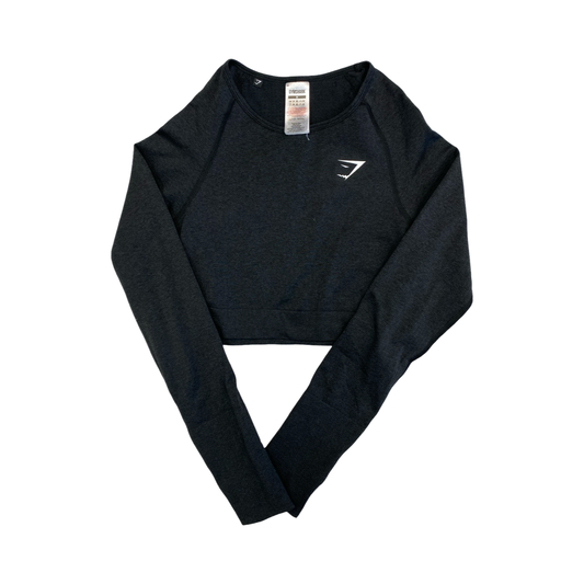 Athletic Top Ls Crewneck By Gym Shark In Grey, Size:M