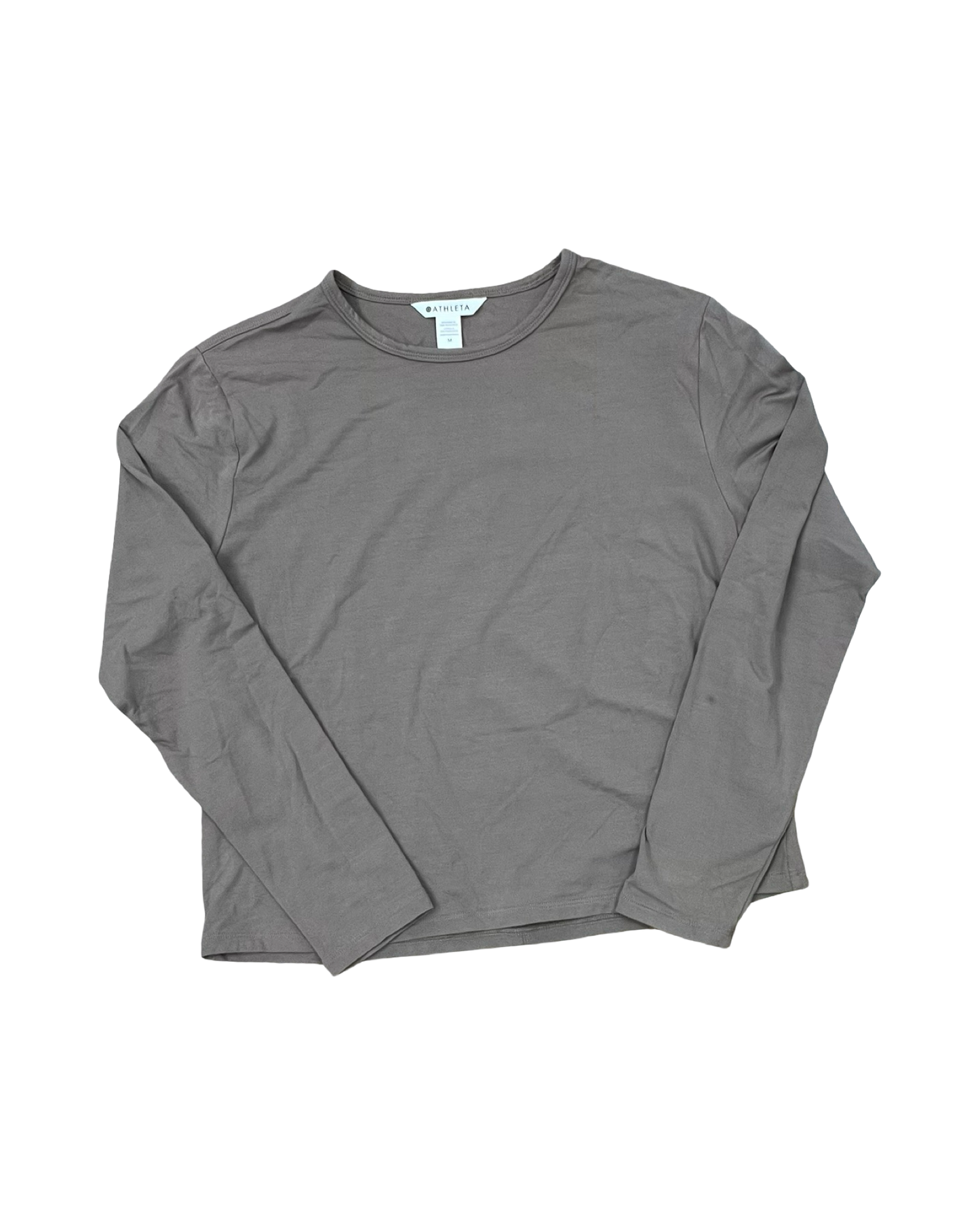 Athletic Top Ls Crewneck By Athleta In Brown, Size:M