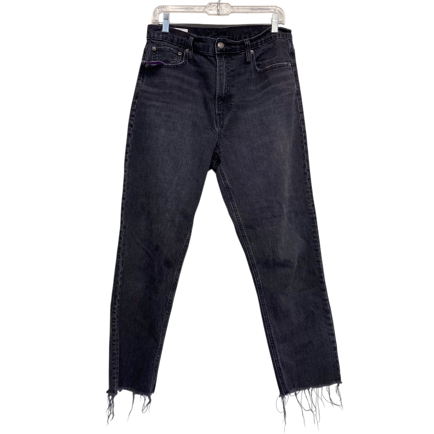 Jeans Straight By Gap In Black, Size:12