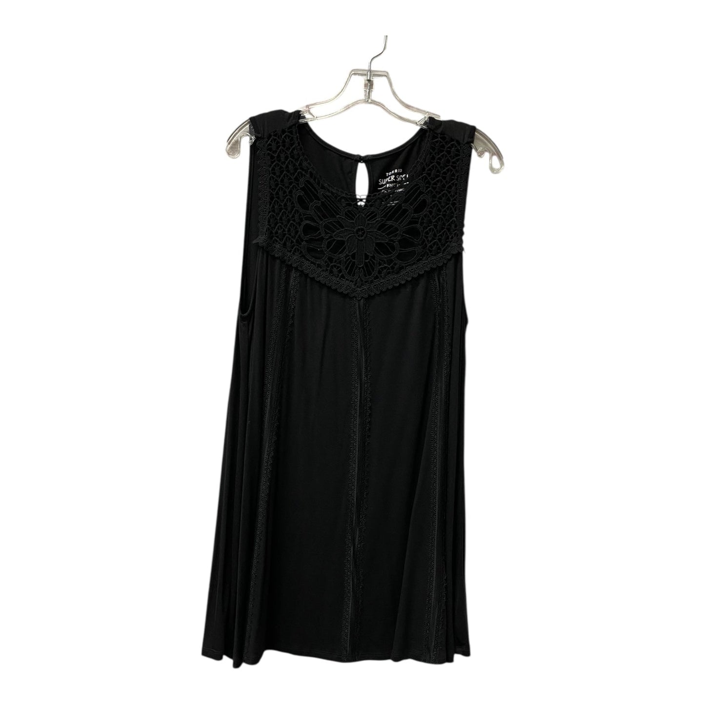 Top Sleeveless By Torrid In Black, Size:2X