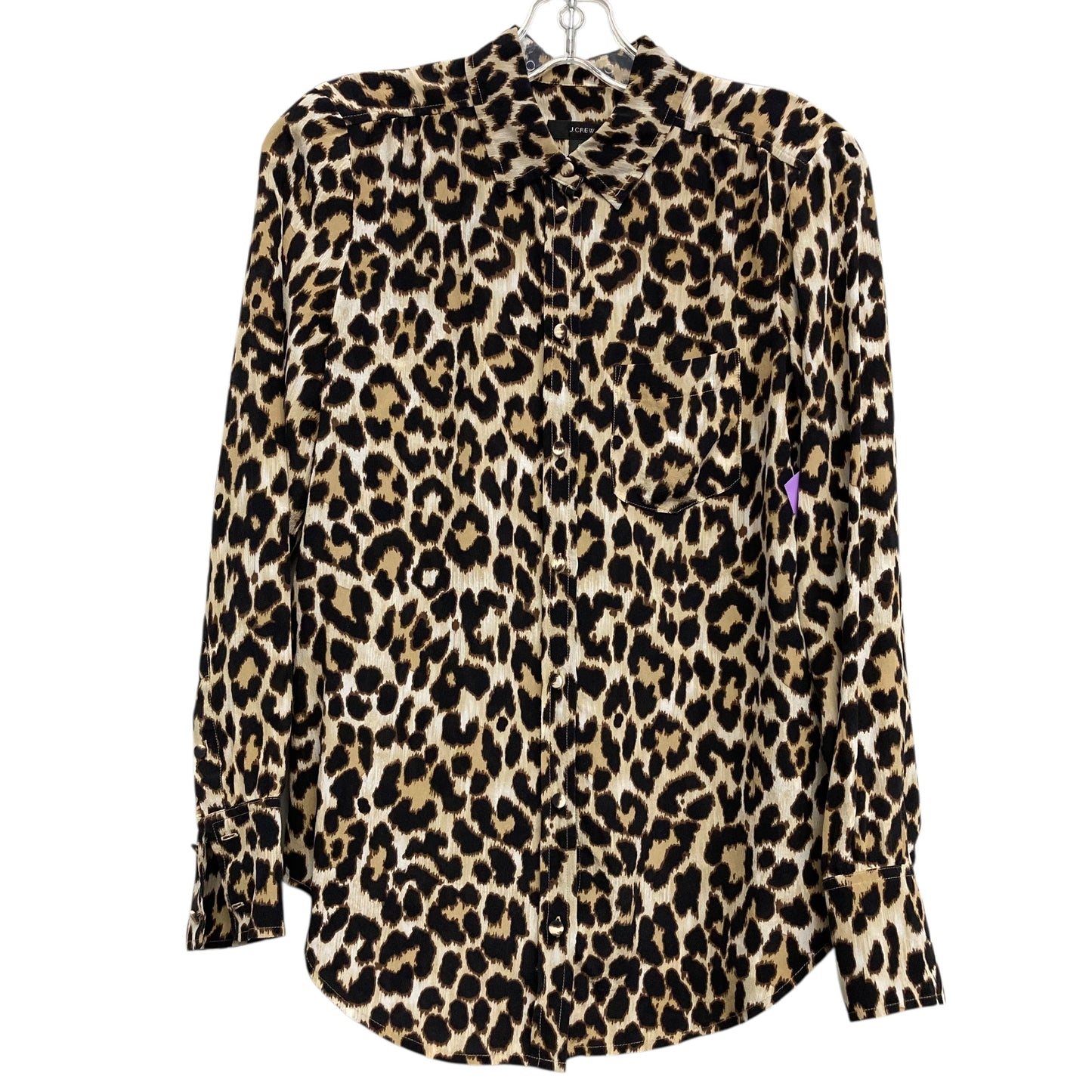 Top Ls By J. Crew In Animal Print, Size:Xs