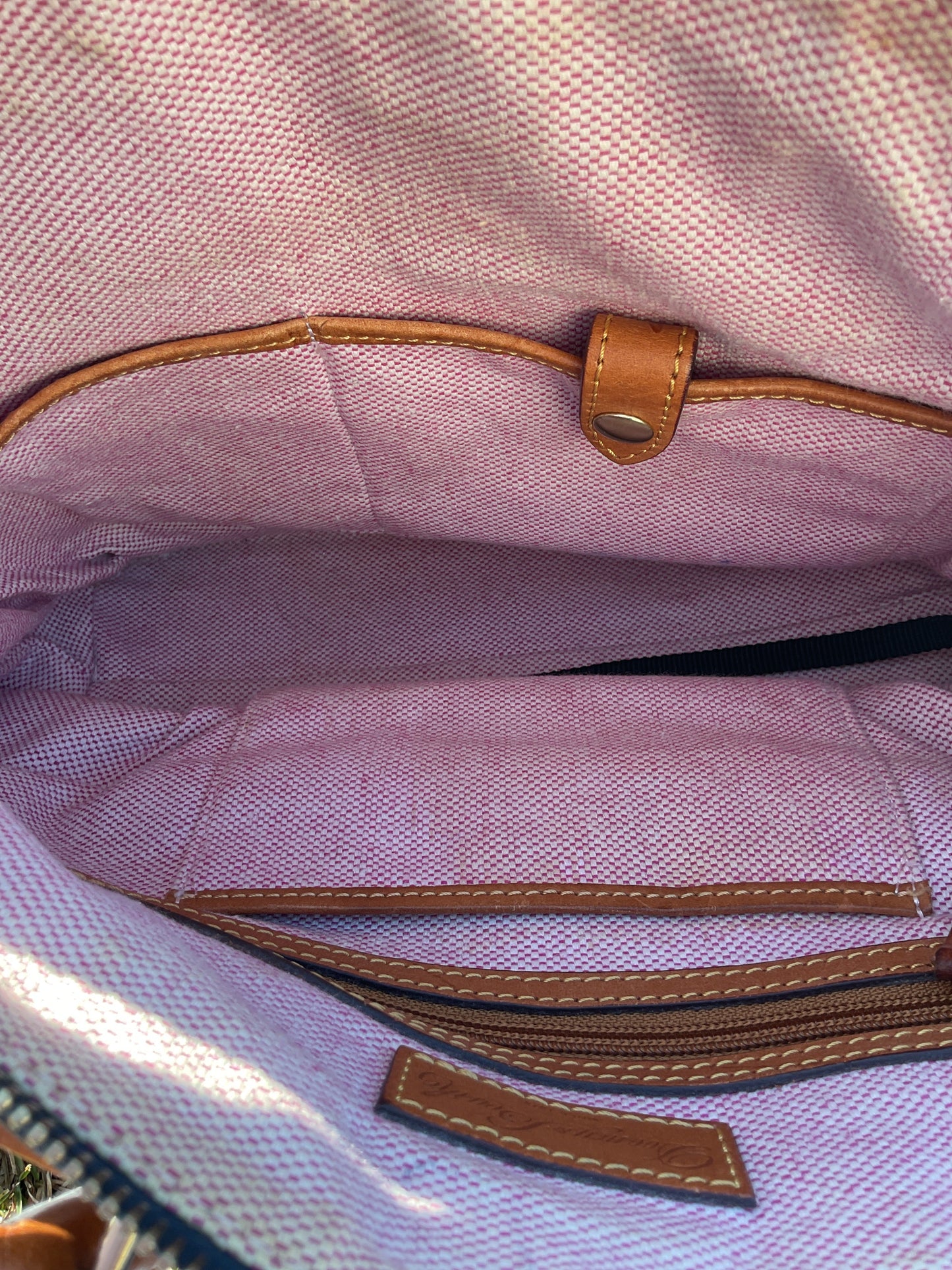 Handbag Designer By Dooney And Bourke In Navy, Size:Medium