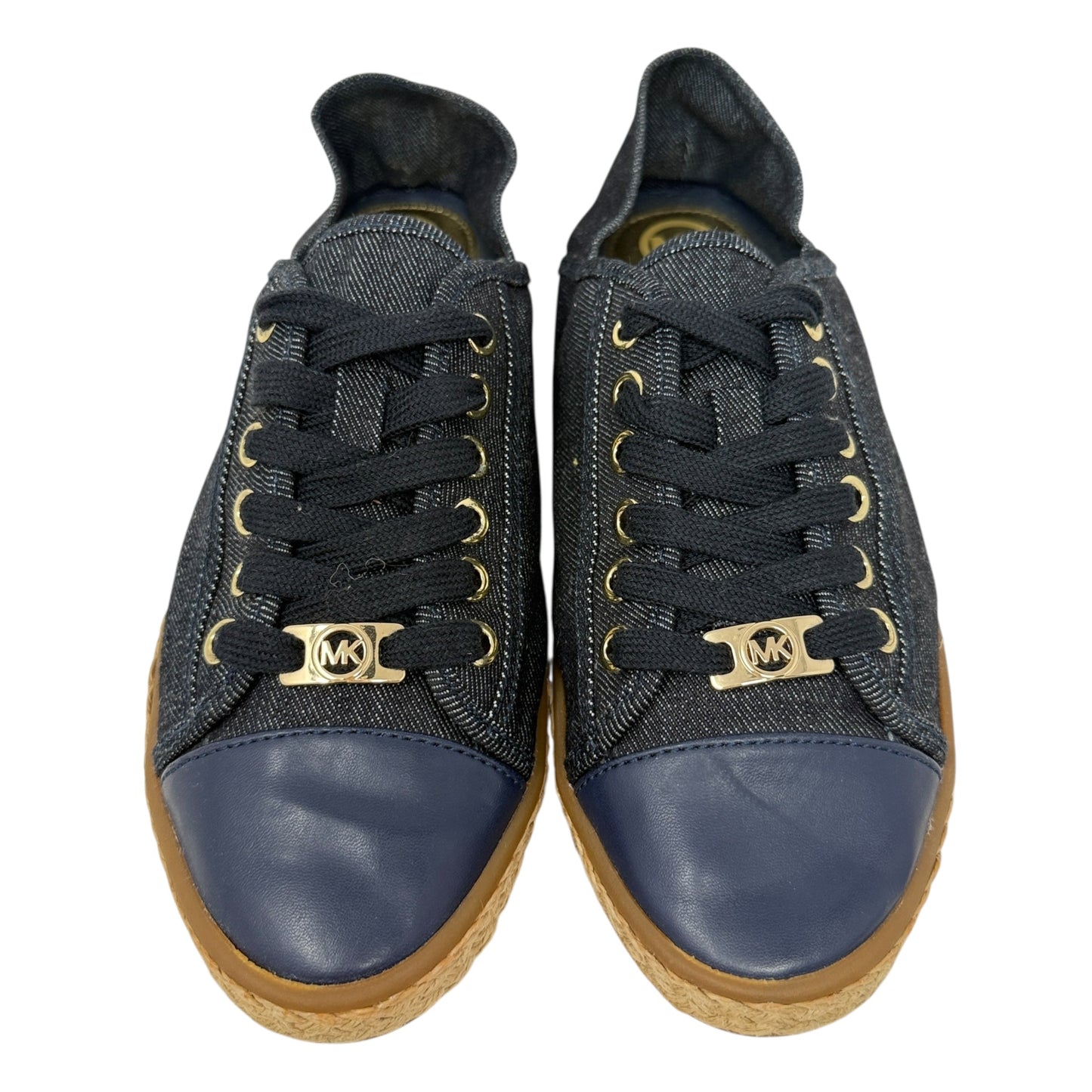 Kristy Denim Lace Up EspadrilleSneakers By Michael By Michael Kors In Blue Denim, Size: 7