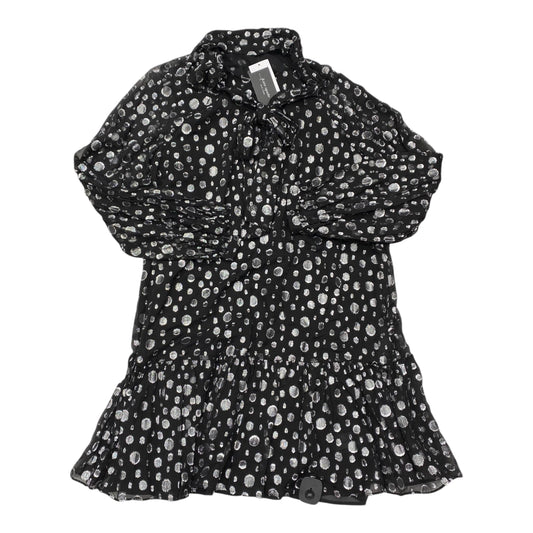Dress Designer By Kate Spade In Black & Silver, Size:Xxl