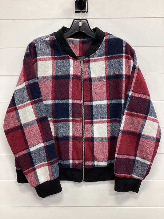 Jacket Fleece By Clothes Mentor In Blue & Red, Size:Xl