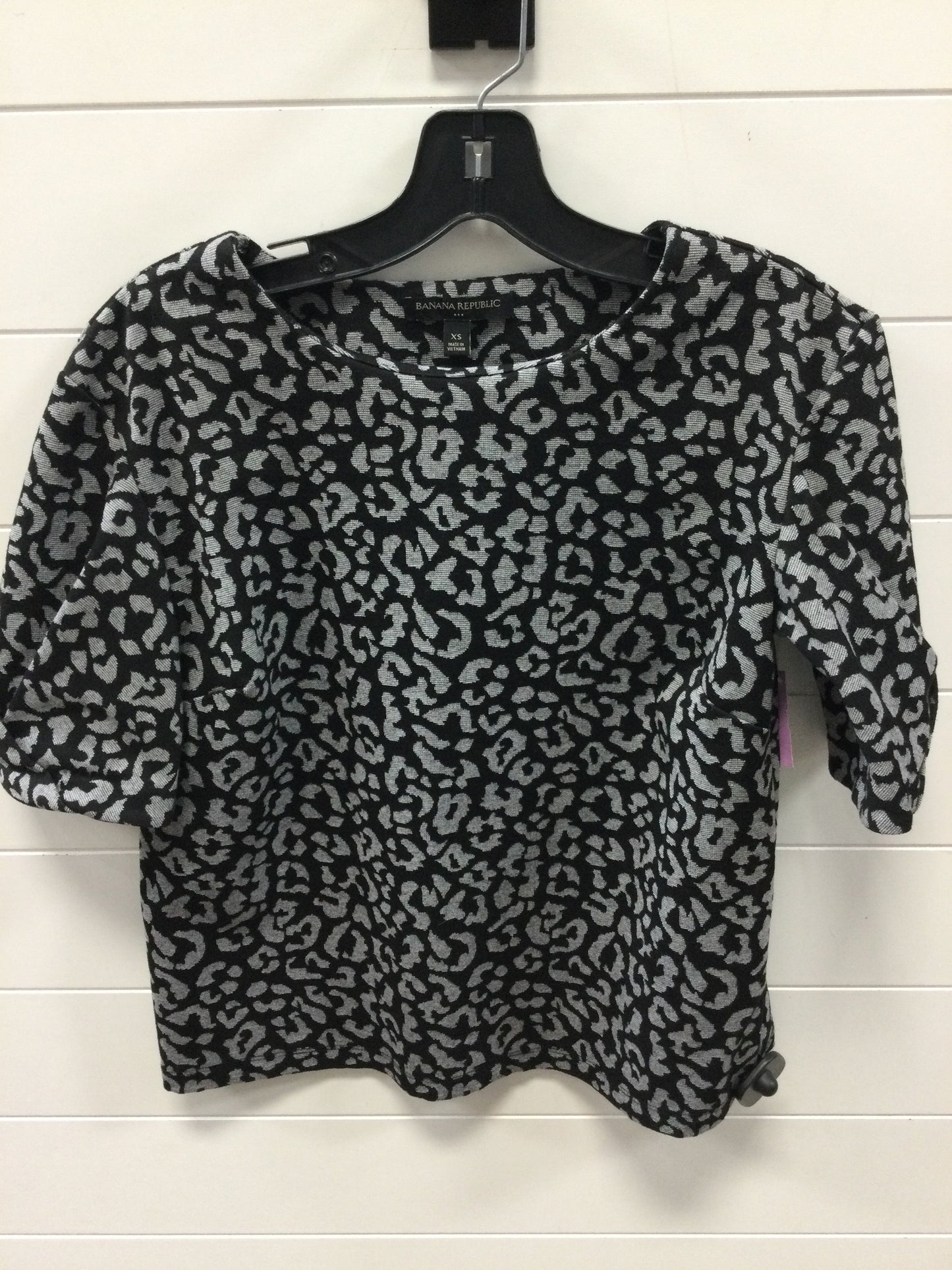 Top Ss By Banana Republic In Black & Grey, Size:Xs