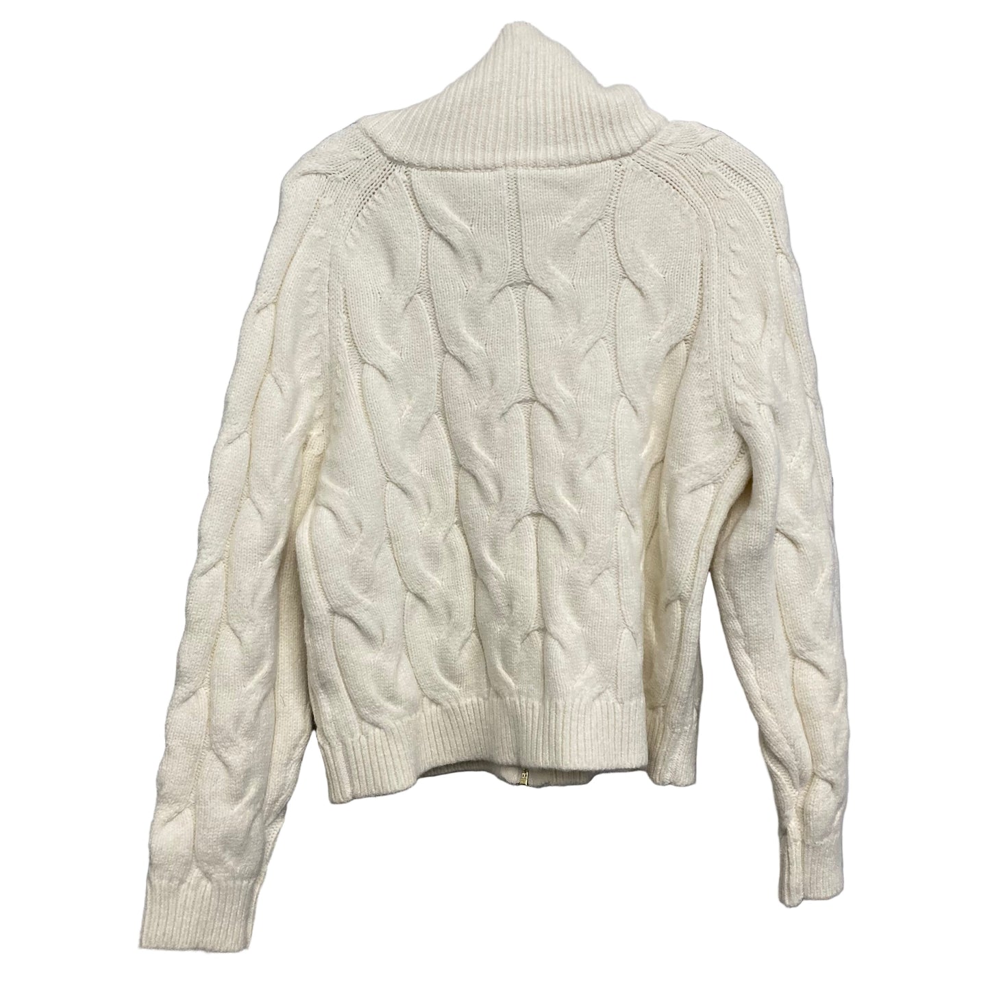 Sweater Cardigan By Talbots In Cream, Size:Lp