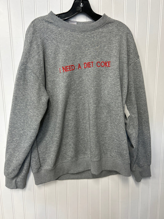 Top Ls By Clothes Mentor In Grey, Size:L