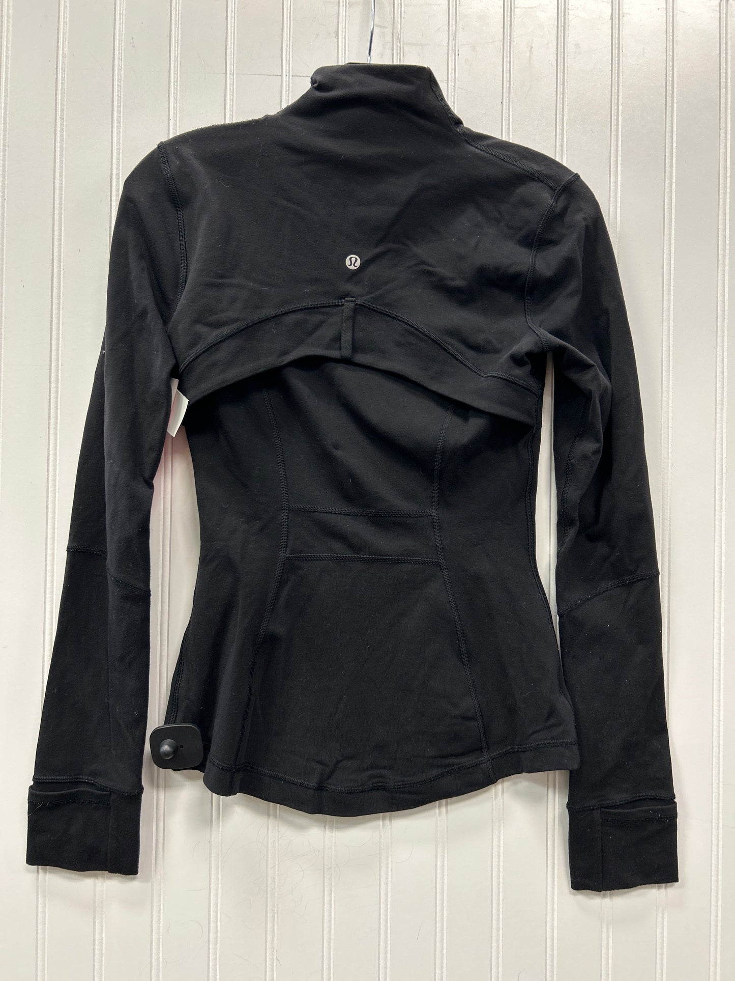 Athletic Jacket By Lululemon In Black, Size:4