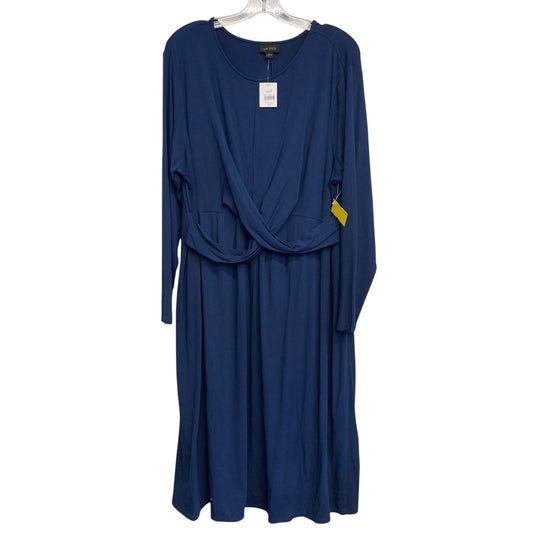 Dress Casual Midi By J. Jill In Navy, Size:2X